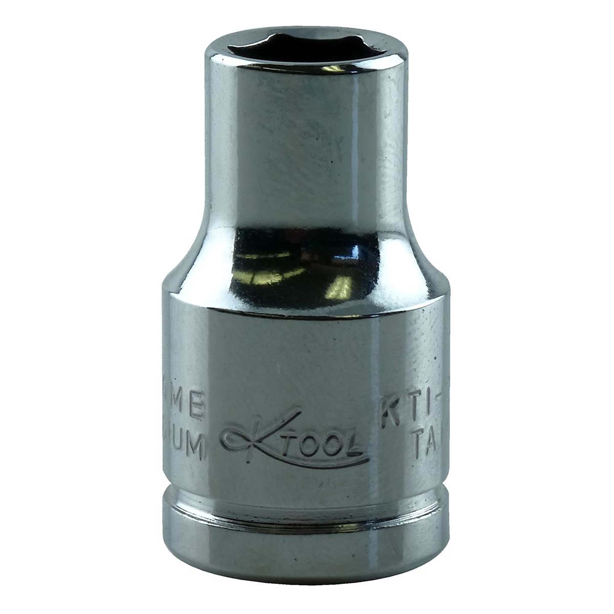 K Tool International Standard Socket — 10mm, 3/8in. Drive, 6-Point, Chrome Vanadium Steel, Model# KTI27110